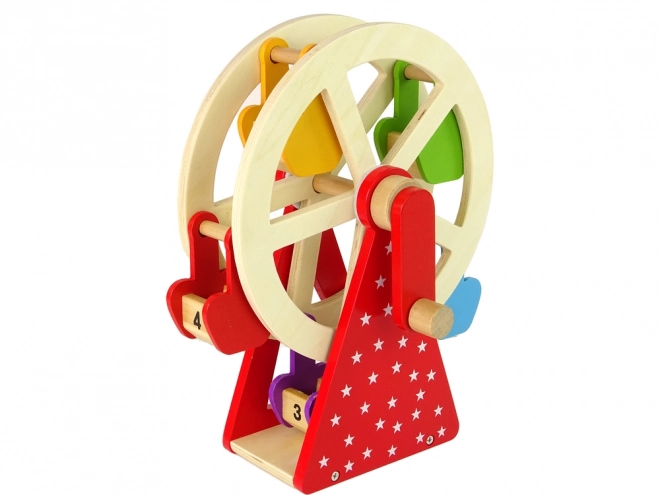 Roterend houten reuzenrad Figuren