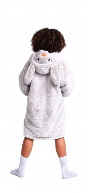 Cozy Noxxiez CH321 Konijn - warme televisie-hoodiedeken voor kinderen van 7 tot 12 jaar