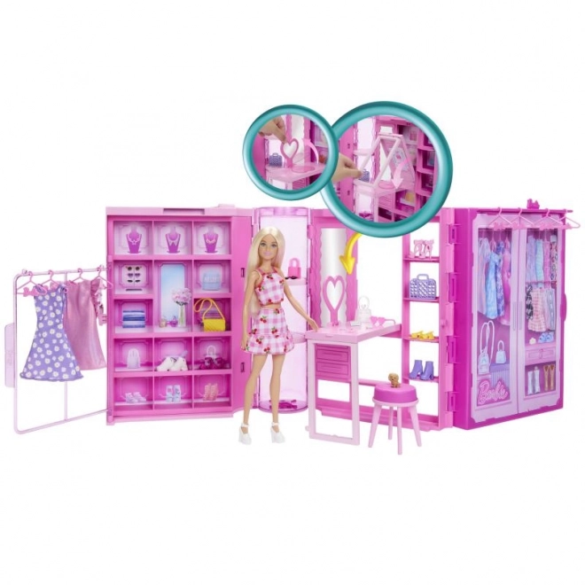 Barbie Droomgarderobe in Pasteltinten met Pop