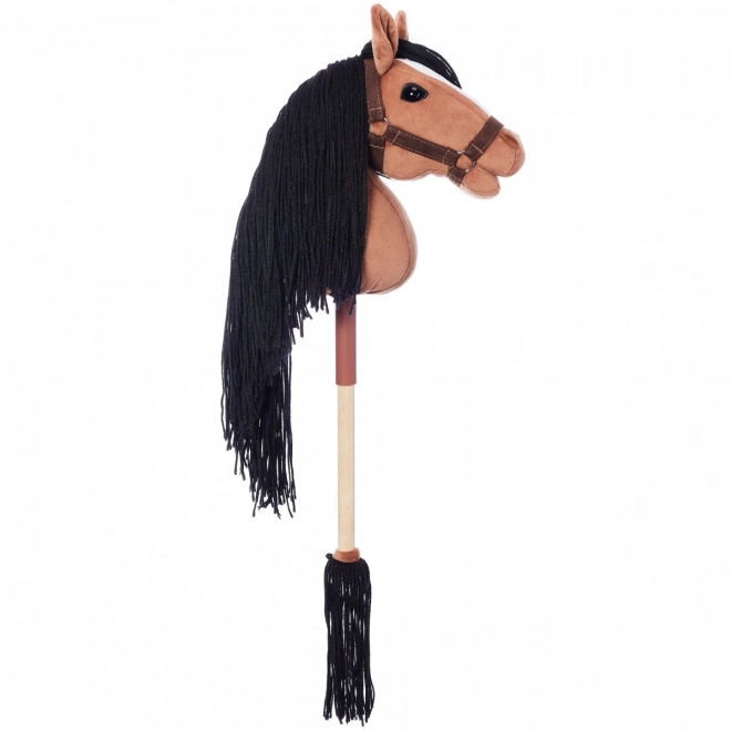 Paard op stok Hobby Horse HOPPIHORSE donkerbruin