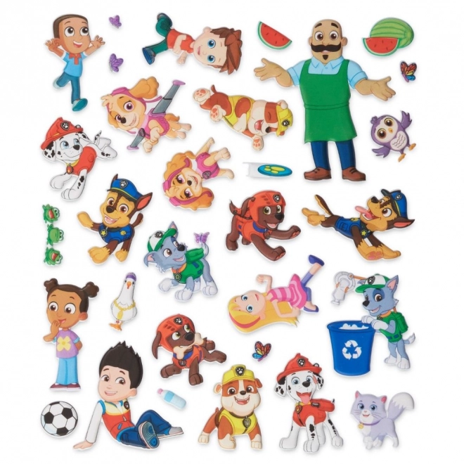 PAW Patrol Herbruikbare bolle stickers - Bay of Adventures
