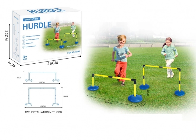 Set hindernissen voor agility training