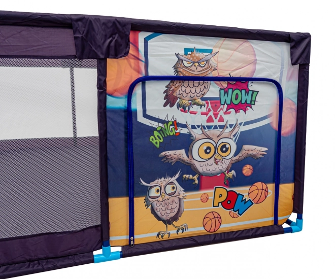 Zachte rechthoekige babybox Sportieve Uil