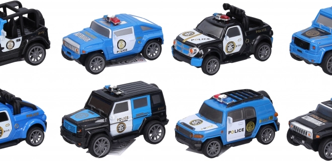 Politiewagen met terugtrekmechanisme 10 cm