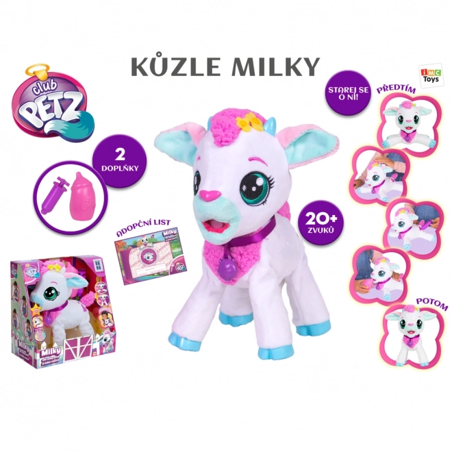 Interactieve geitenjong Milky van Club Petz