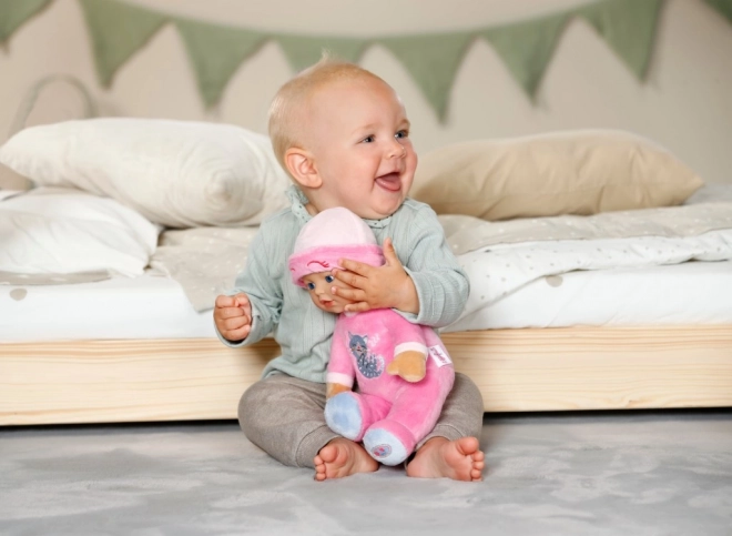 Slaapknuffel voor baby's donkerroze 30 cm