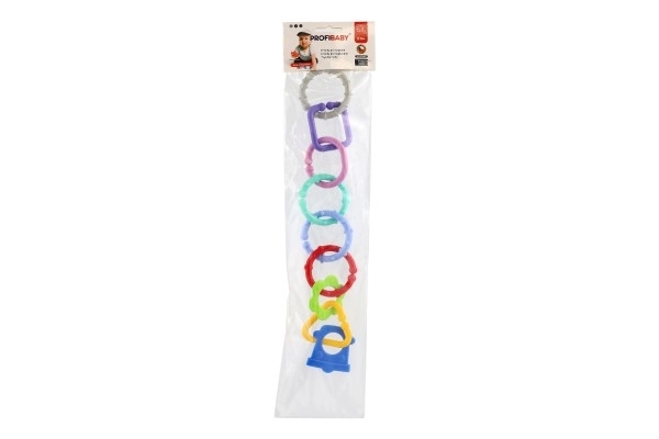 Ketting/barrière 8 vormen plastic in zakje 11x48x3cm 0m+
