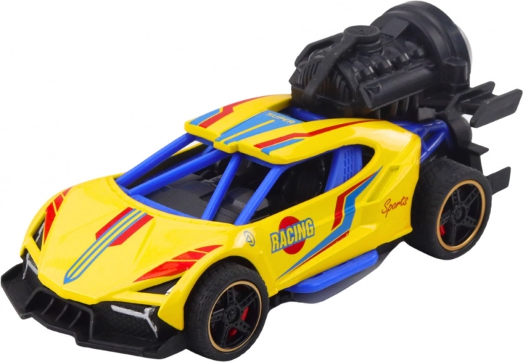 Rookeffect zoals bij een echte racewagen