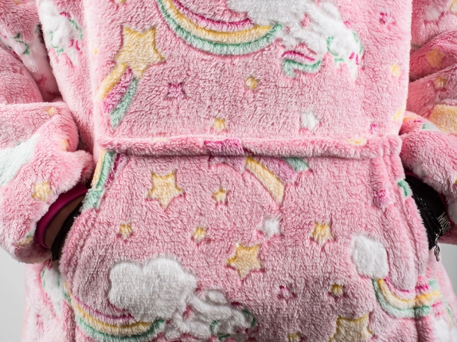 Warme lichtgevende deken met capuchon voor kinderen