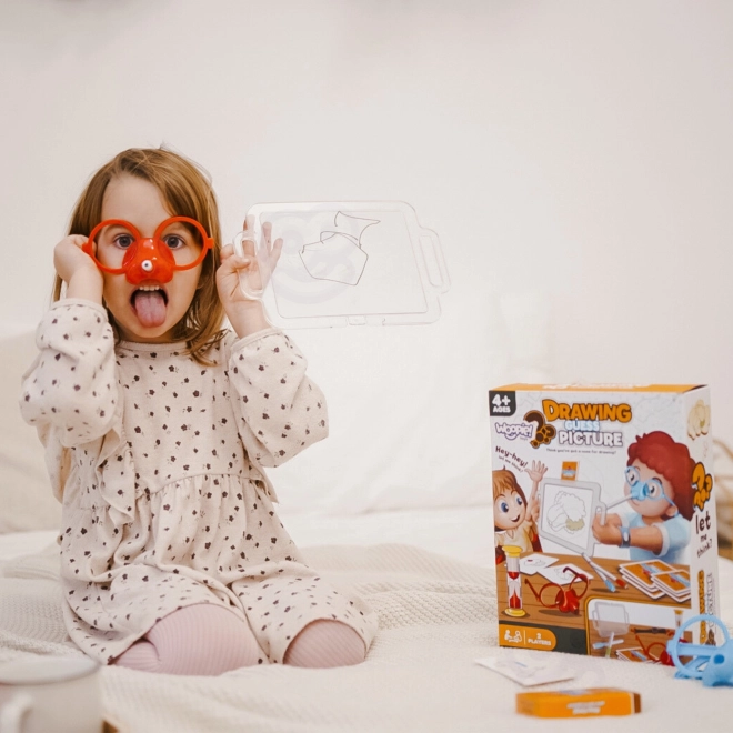 Woopie spel Teken en raad het plaatje - tekenen met je neus