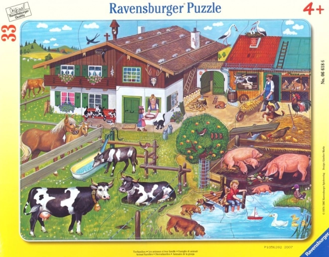 Puzzel Dieren op de Boerderij 33 stukjes