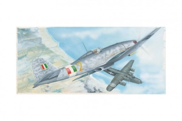 Model Fiat G.55 18,9x23,4cm in doos 31x13,5x3,5cm