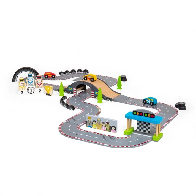 Bigjigs Rail Houten Racebaan Wedstrijddag