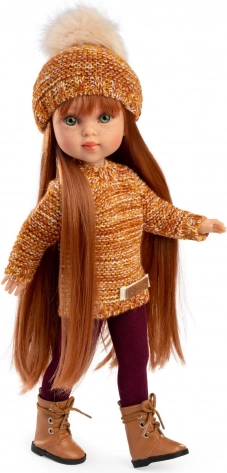 Realistische pop Penelope met volledig vinyl lichaam 34 cm