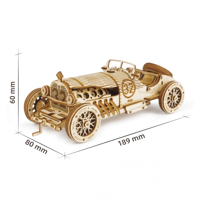 Racerauto U-9 Grand Prix - 3D houten bouwpakket