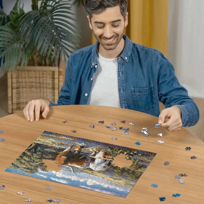 Puzzel Vee in de weide 500 stukjes