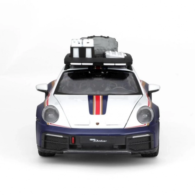 Bburago 1:24 Racen - Porsche 911 Dakar - Blauw 953 Roughroads