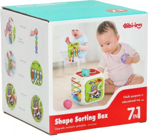 Educatieve kubus 7-in-1 voor kinderen met xylofoon Bibi-inn