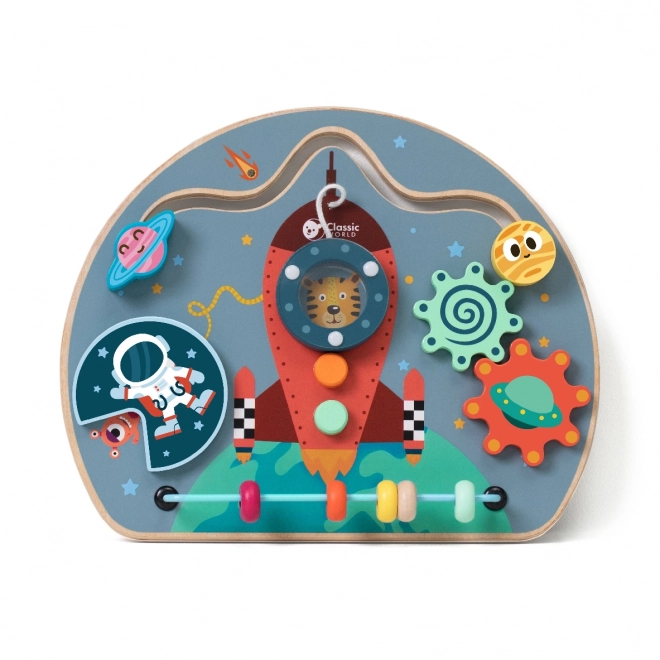 Houten educatief bord - ruimte