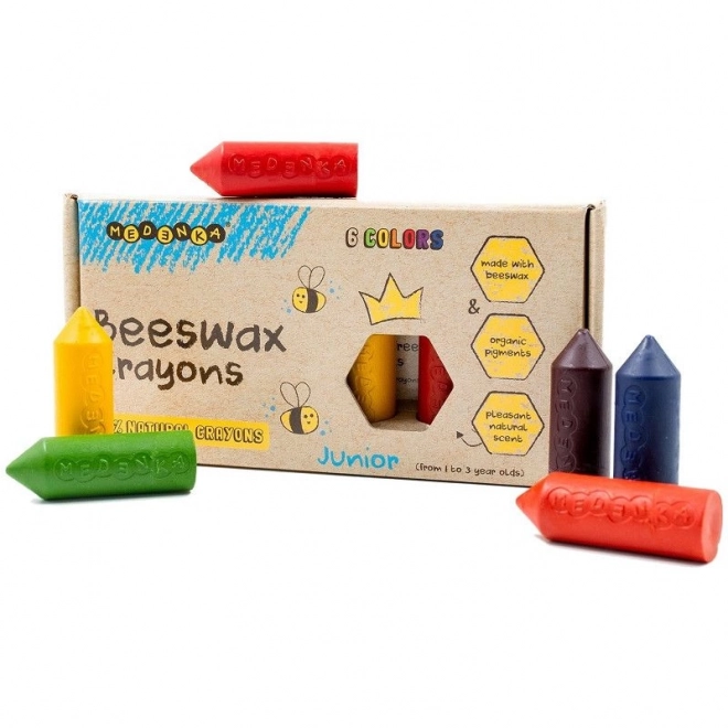 Ecologische waskrijtjes Junior 6 st