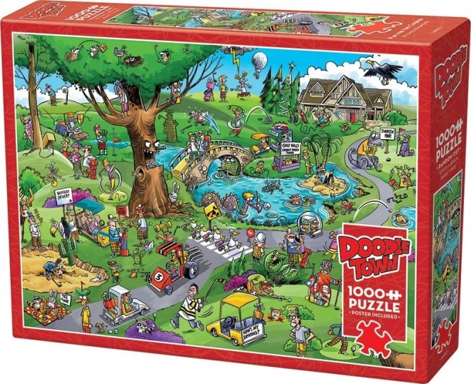 Puzzel DoodleTown: Typische golf 1000 stukjes