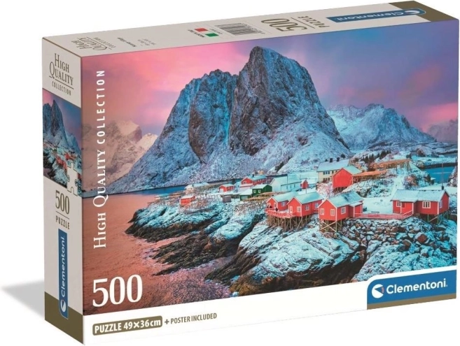 Puzzel Hamnoy-dorp 500 stukjes