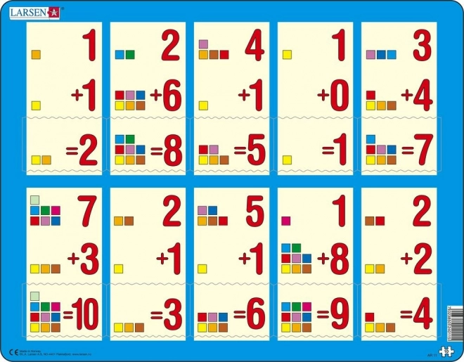 Larsen educatieve puzzel optellen tot 10