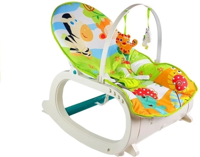 Verwijderbaar speelgoed aan de boog