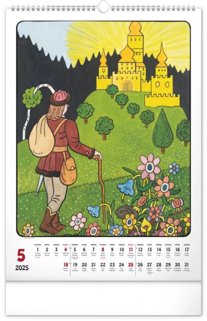 Muurkalender Josef Lada 2025, 33 × 46 cm