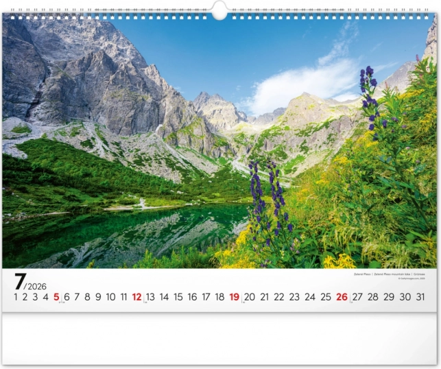 Muurkalender Magische Tatra 2026