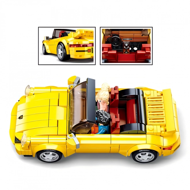 Gele sportwagen Sluban ModelBricks