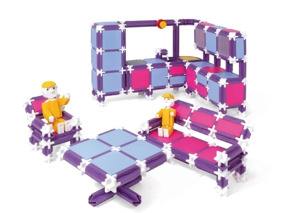 Bouwpakket SEVA FAMILIE Wij Wonen kunststof 564 stuks in doos 35x33x7cm