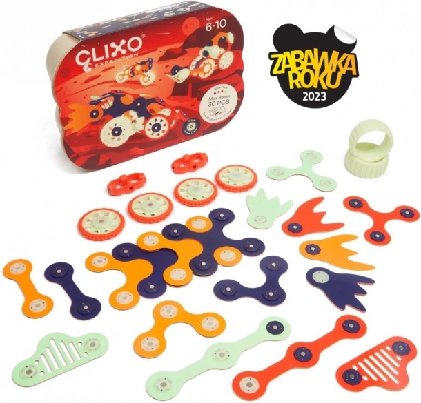 Clixo Mars Rovers - Magnetische Bouwset 30 Stuks