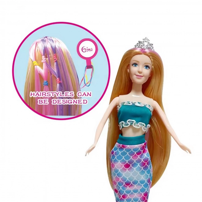 WOOPIE Set van 4 Magische Prinsessen - Poppenbox 4v1 met Accessoires