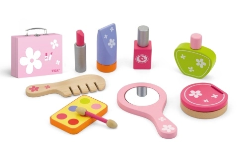 Houten beautykoffer set