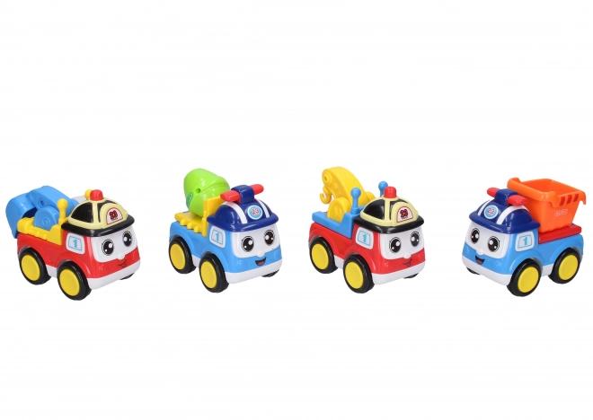 Auto bouw set met gezicht 13 cm