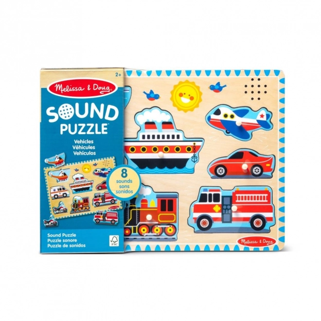 Geluidspuzzel - Voertuigen - Muzikale puzzels