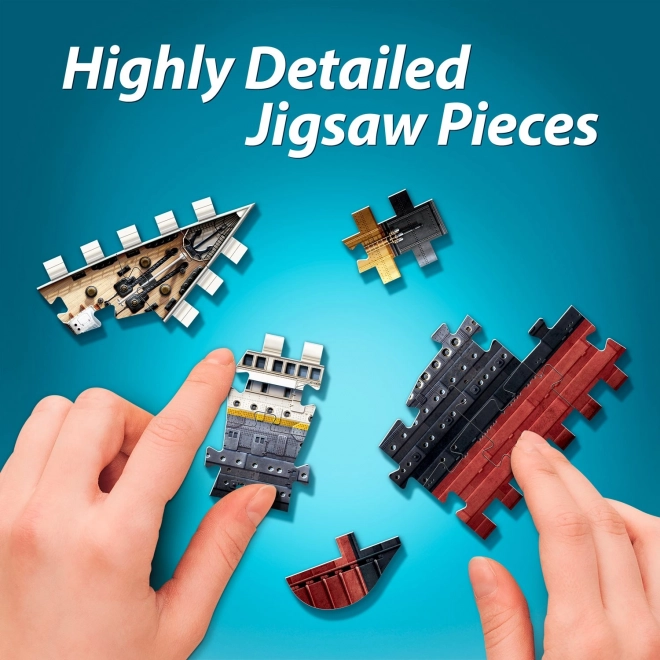 3D puzzel Titanic van Wrebbit, 440 stukjes