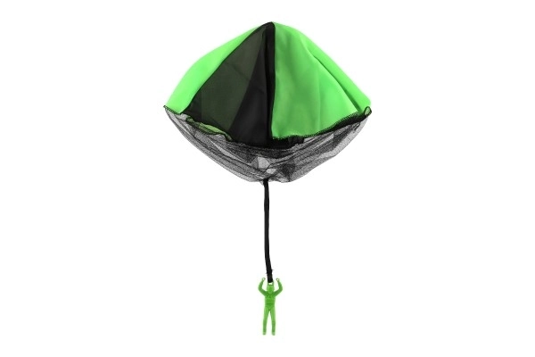 Parachutist figuur met vliegende parachute