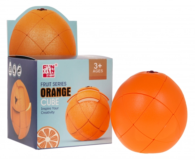 Puzzel kubus oranje
