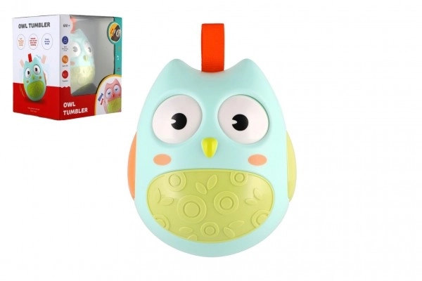 Roly Poly uil plastic 11cm met geluid in doosje 14x16x12cm 6m+