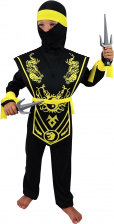 Kinder carnavalskostuum Gele Ninja