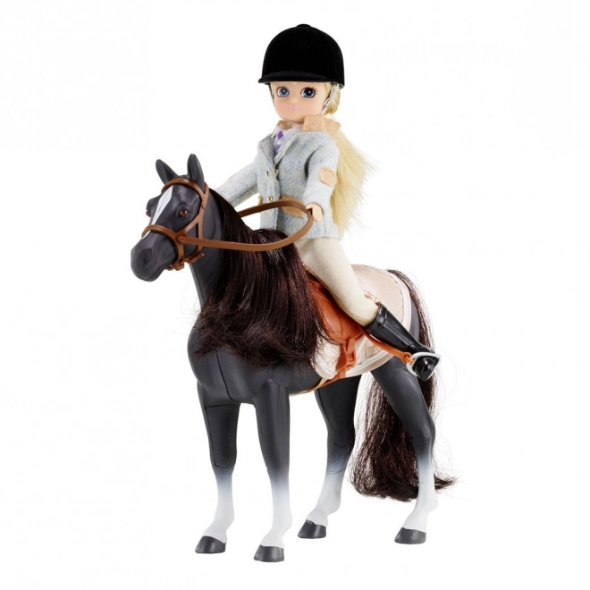 Lottie pop in rijstoutfit met paard