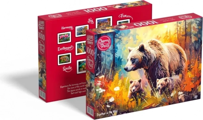 Puzzel Samen in het wild 1000 stukjes