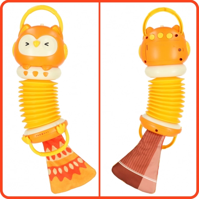 Oranje kinderaccordeon Uil