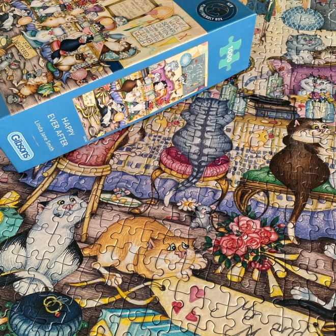 Puzzel Gelukkig en tot altijd 1000 stukjes