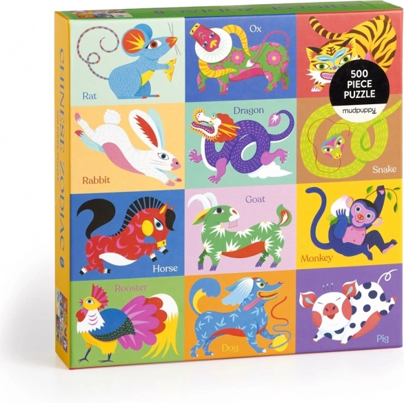 Puzzel Chinees Dierenriem 500 Stukjes