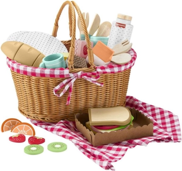 Houten picknickmand FISHER-PRICE