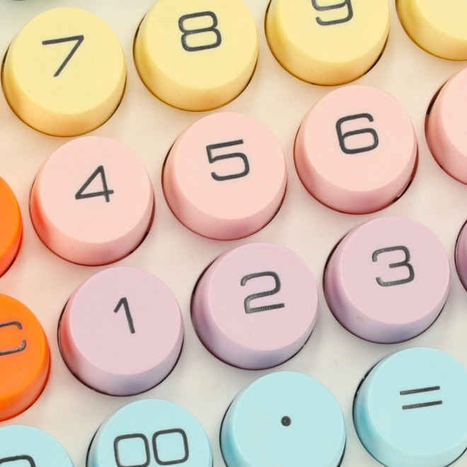 Ronde knoppen kantoorcalculator