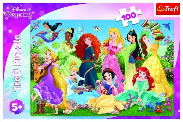 Puzzel Betoverende prinsessen/Disney 100 stukjes 41x27,5cm in doos 29x19x4cm